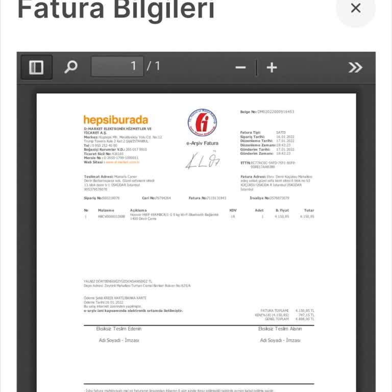 Hoover Tambur Tokası Kırıldı Garanti Dışı Tamir İstiyorlar