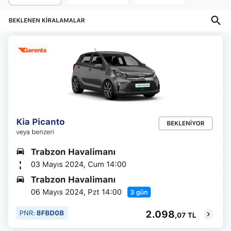 Enuygun.com Araç Kiralamak Pişmanlığı
