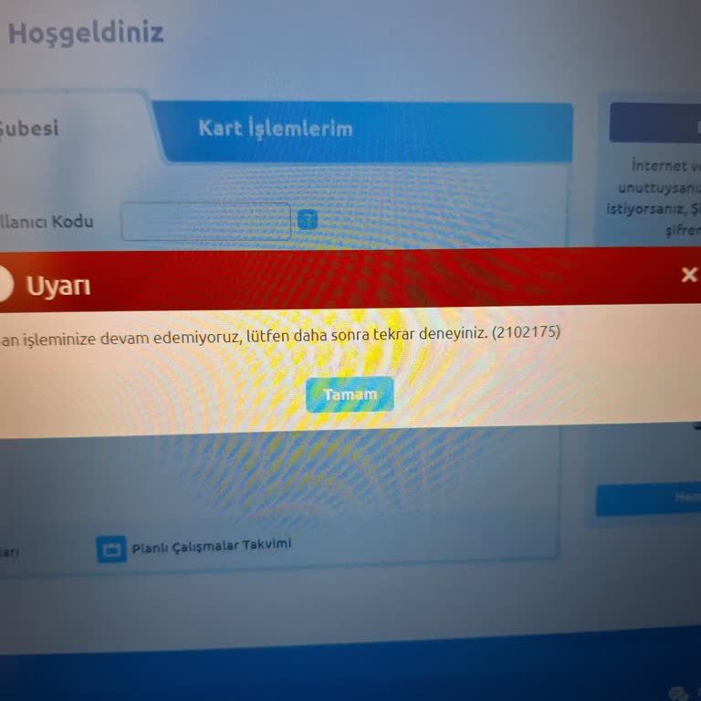 Yapı Kredi İnternet Şube Giriş Sorunu