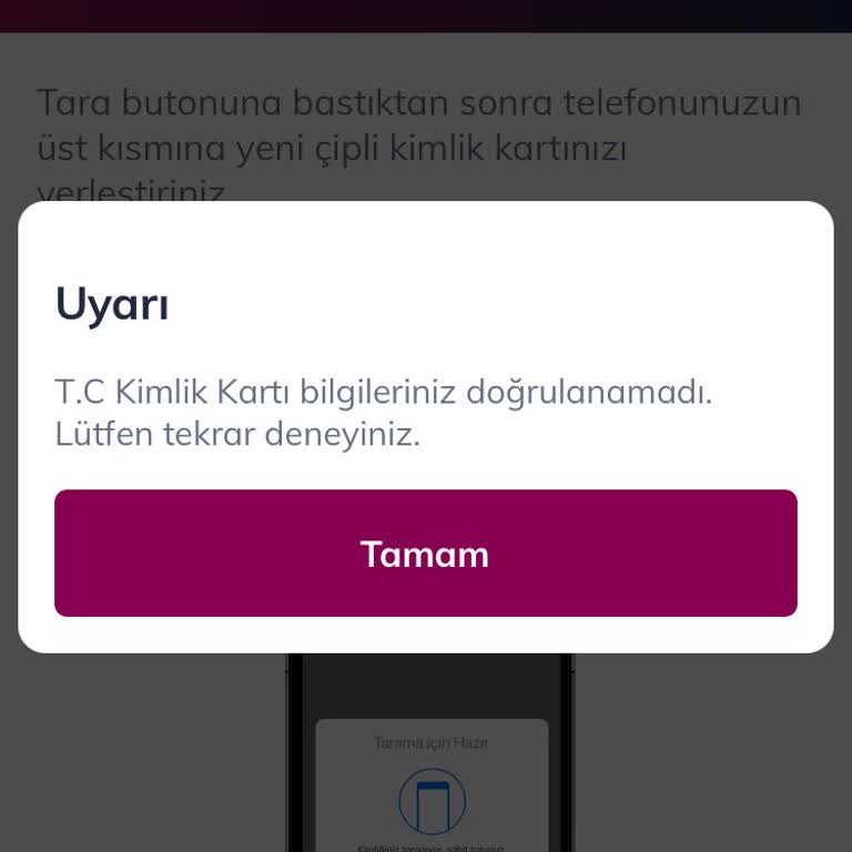 QNB Finansbank Kimlik Kartı Bilgileriniz Doğrulanamadı Hatası