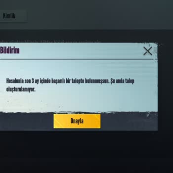PUBG (Pubgmobile.com) Acil Durum Giriş Yapamıyorum
