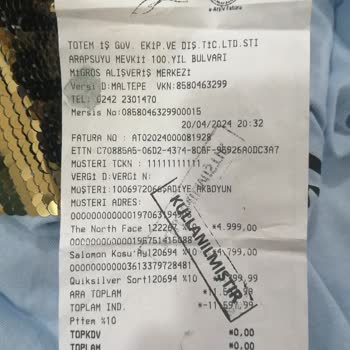 The North Face Spor Ayakkabı İade Sorunu