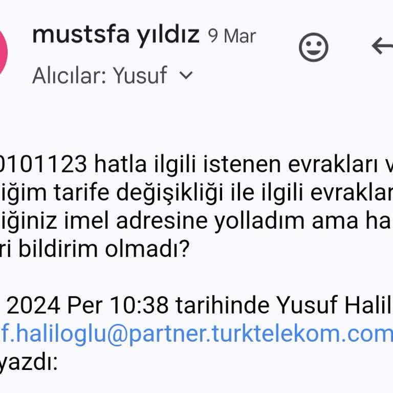 Türk Telekom Mobil Tarife Değişikliği