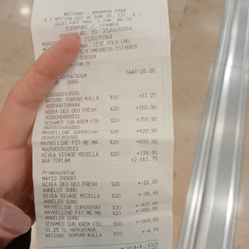 Watsons İade Ya Da Değişim Yapmıyorlar