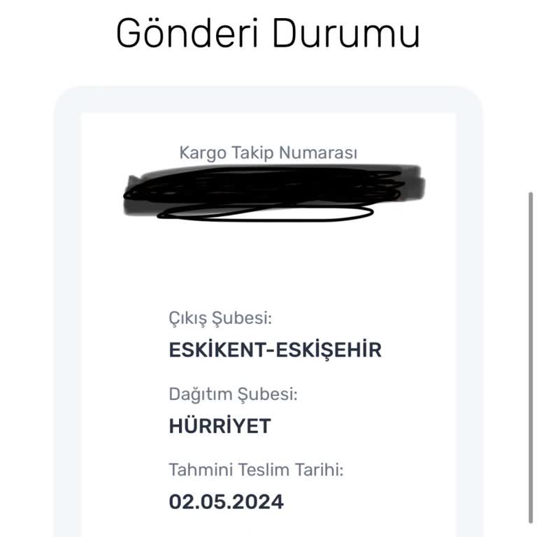Aras Kargo Şube Teslim Yerini Yanlış Belirtmesi