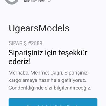 Ugears Türkiye Ürünün Gelmemesi Ve Hiçbir Şekilde Firmaya Ulaşamama