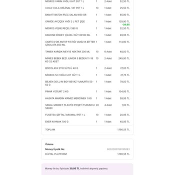 Migros Sanal Market Kurtlanmış Ürün Gönderip İade Kabul Etmiyor.