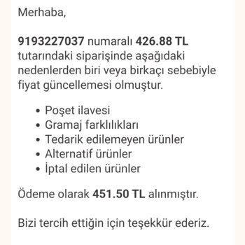 Trendyol Market Fazla Ücret Alınması Bozuk Ürün İade Edilmemesi