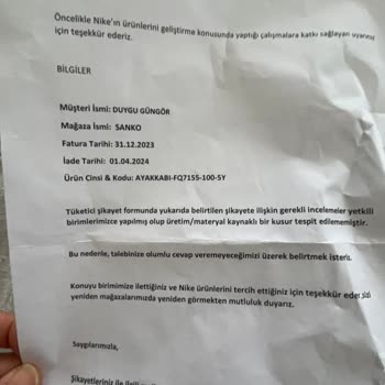 Sportinn Nike Spor Ayakkabı Yırtılma…