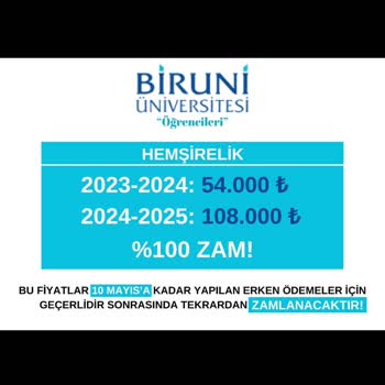 Biruni Üniversitesi Tutarsızlık İle Zam Yapıp Öğrencisini Saymayan Bir Okul