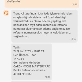 Trendyol Alışveriş Sitesi Ve Akbank Ücret İadesinin Yapılmaması.