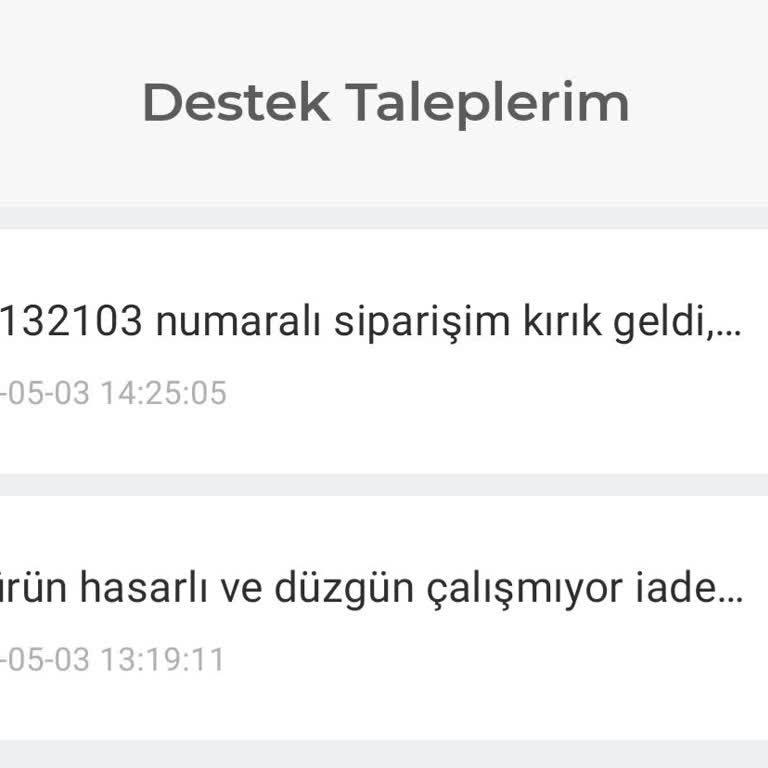 Zebramo İade Oluşturmak İçin Yazdığım Müşteri Destek, Mesajıma Dönmüyor