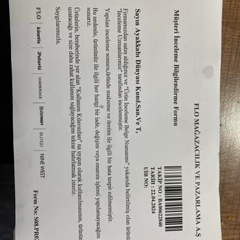 Ayakkabı Dünyası Ayıplı Ürüne Defalarca Redd