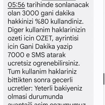 Vodafone Net Kullanılmayan Dakikaların Haksız Şekilde Tüketildiği İddiası