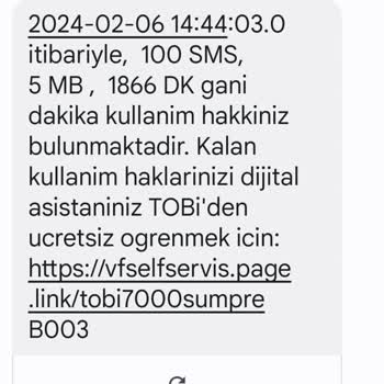 Vodafone Net Kullanılmayan Dakikaların Haksız Şekilde Tüketildiği İddiası