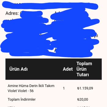 Aminehüma İade İşleminde Kesintiye Uğrayan Müşteri Tepkisi