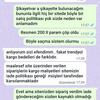 Aminehüma İade İşleminde Kesintiye Uğrayan Müşteri Tepkisi