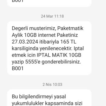 Türk Telekom İnternet Paketini İptal Etmeme Rağmen Bir Sonraki Aya Yansıtılması