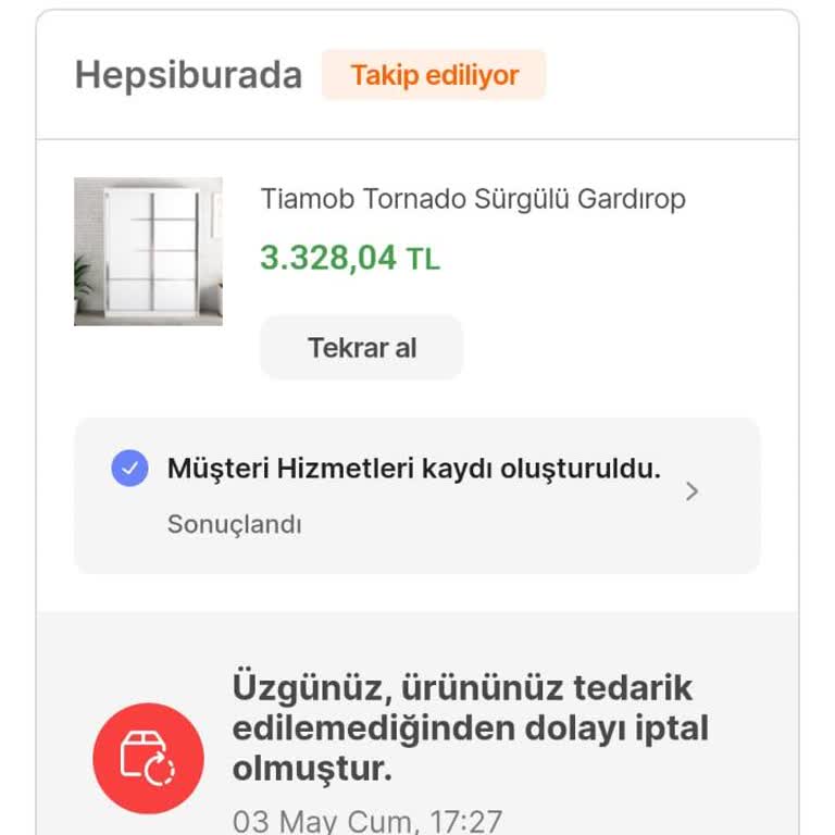 Hepsiburada.com İlgisiz Sipariş Sorunu