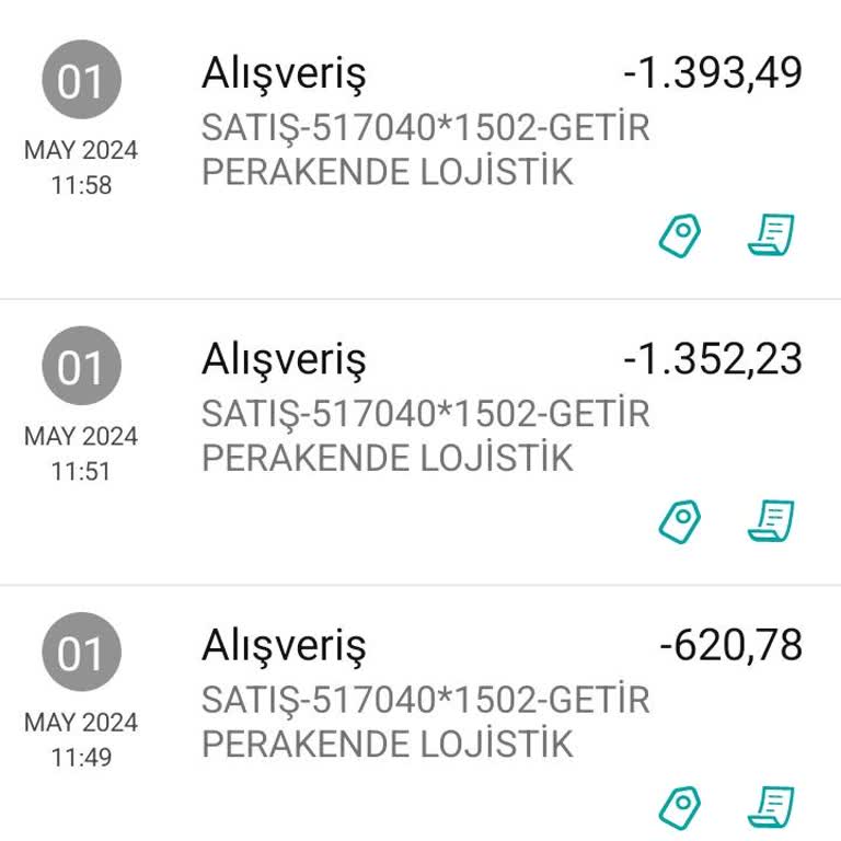 Getir Haksız Yere Çekilen Para