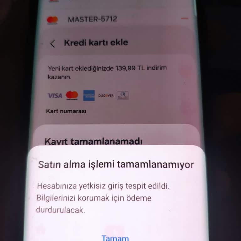 Samsung Galaxy Store. Hesabınıza Yetkisiz Giriş Tespit Edildi.