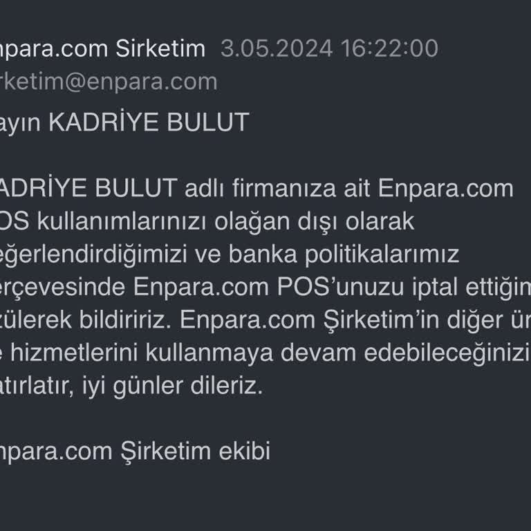 Enpara Habersiz Kapanan Hesaplar