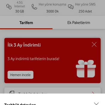 Vodafone İletişim/ Müşteri Odaklı OLAMAMAK/müşteri İsteklerine Cevap Vermemek