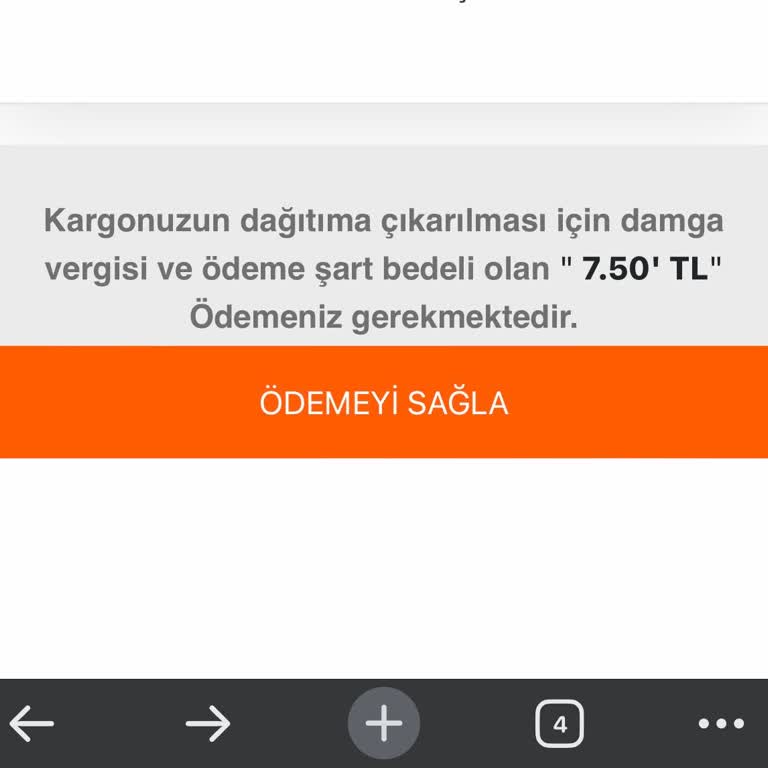 Kargo Damga Vergisi Adı Altında Benden Ücret İstiyor
