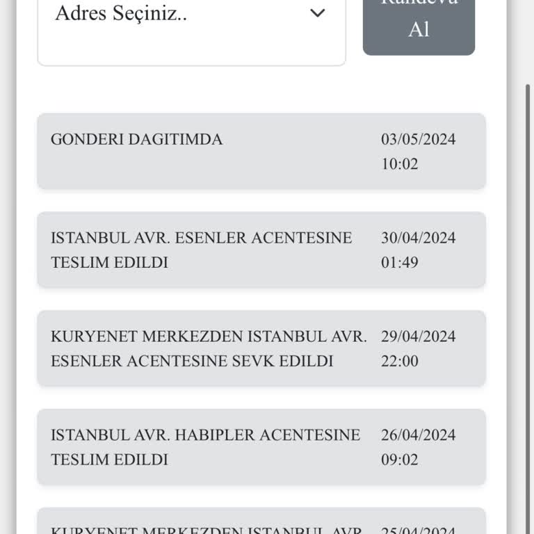 Kuryenet Teslimat Pişmanlığı Ya