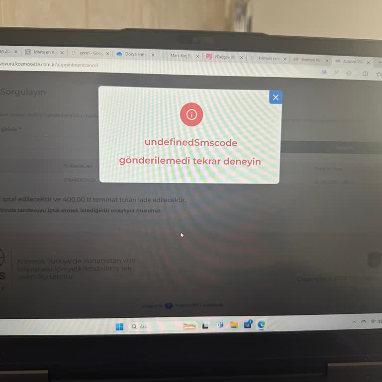 Kosmos Vize Hizmetleri Randevu İptal