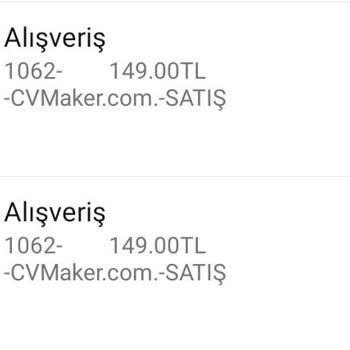 CV Maker İzinsiz Para Çekti