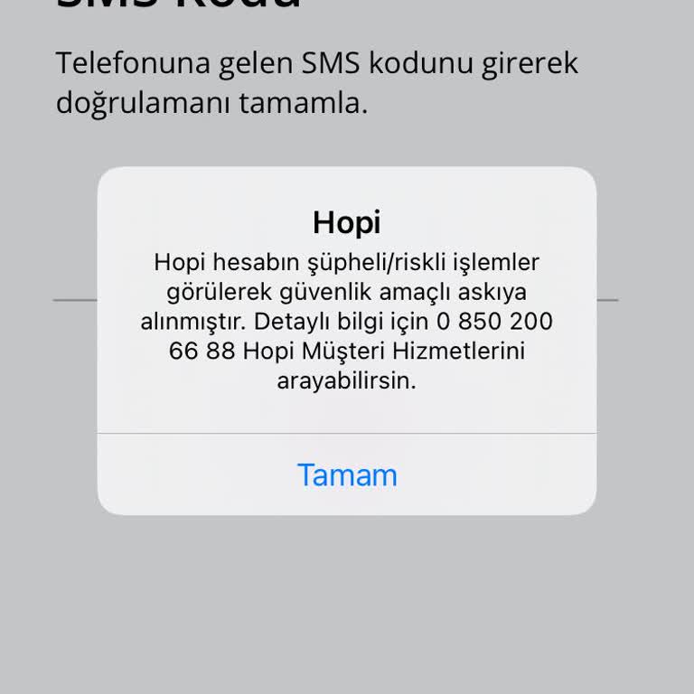 Hopi Uygulama Sorunu Yaşıyorum