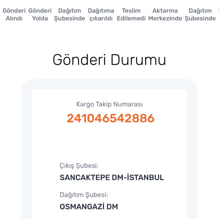 Sendeo Kargo Kargomu Teslim Etmedi