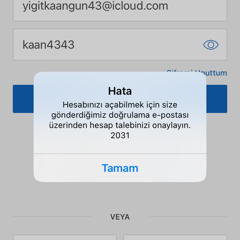 Sahibinden Giriş Yapamıyorum 2031 Kodu Veriyor