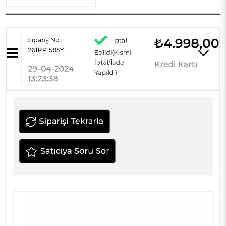 Karabaş Home Para İadesi Yapmıyor. Cevap Bile Vermiyor