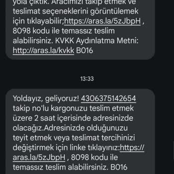 Aras Kargo Adresiniz Hatalı Yalanı