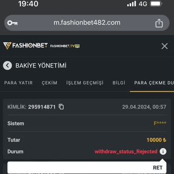 Fashionbet Belge İncelemesi Sonuçlanmıyor