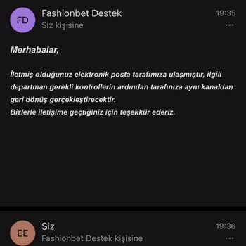 Fashionbet Belge İncelemesi Sonuçlanmıyor