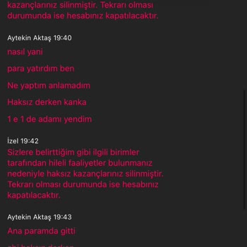 Mavibet İstedikleri Gibi Paraya Kondular Ve Hiç Uyarı Yoktu.