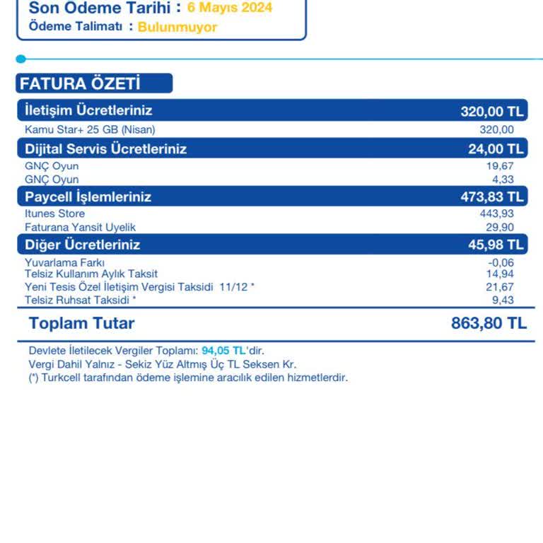 Turkcell İtunes Store Kullanmadığım Halde Faturama Ödeme Yansıttı