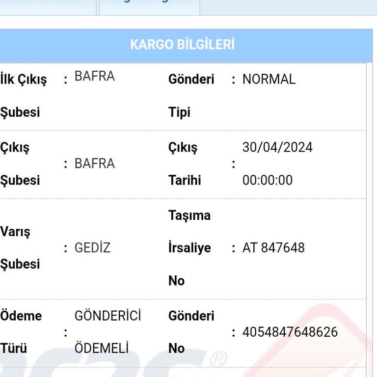 Aras Kargo Kargom Nerede Acaba?