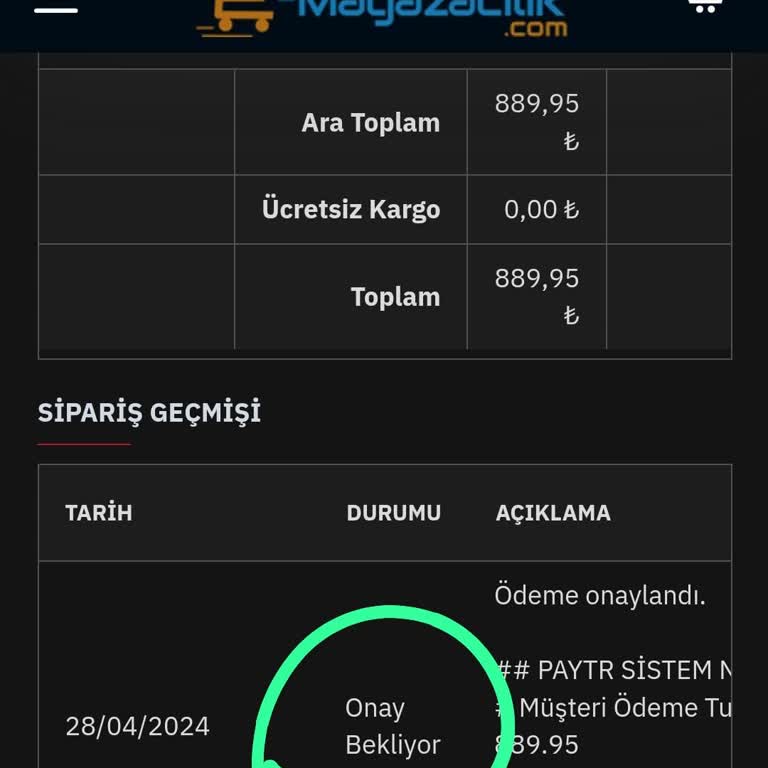 E-magazacilik.com E-Mağazacılık.com'da Kaybolan Çakmak Siparişi Ve Onay Sorunu