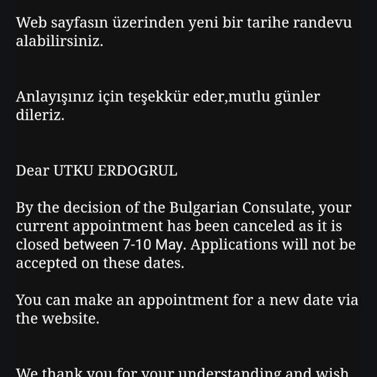 VFS Global Bulgaristan Vize Başvurusu