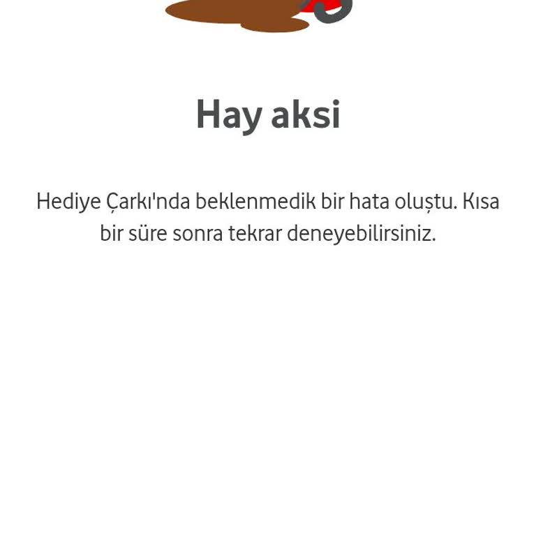 Vodafone Hediye Çarkını Çeviremiyorum