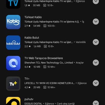 Kablo TV KabloWeb TV Güncellenemiyor, Mobil İndirme Bağlantıları Yok