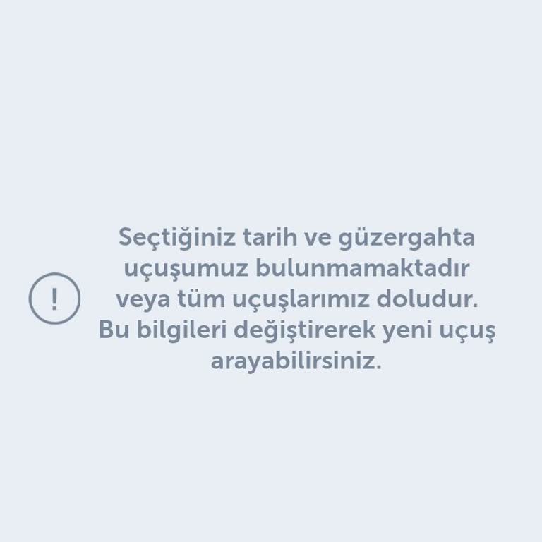 THY Uygulamasında Uçak Seferleri Görülmüyor
