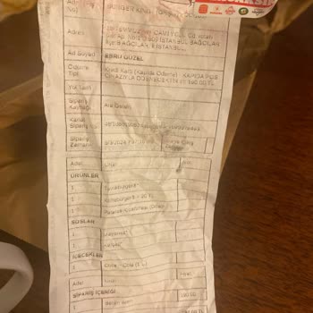 Burger King 1 Saat Sonra Sipariş Geldi Ve Eksik Menü