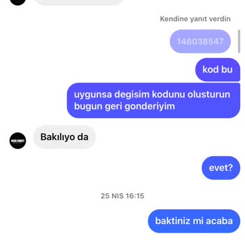 Fodens&Wear (wear.fodens) Yanlış Ürün Teslimi Ve İlgisiz Müşteri Hizmetleri