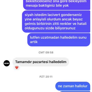 Fodens&Wear (wear.fodens) Yanlış Ürün Teslimi Ve İlgisiz Müşteri Hizmetleri