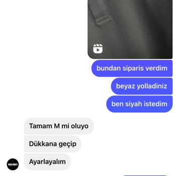 Fodens&Wear (wear.fodens) Yanlış Ürün Teslimi Ve İlgisiz Müşteri Hizmetleri